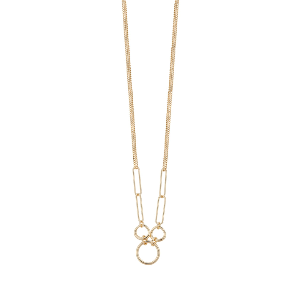 Argento Gold Circle Chain Necklace