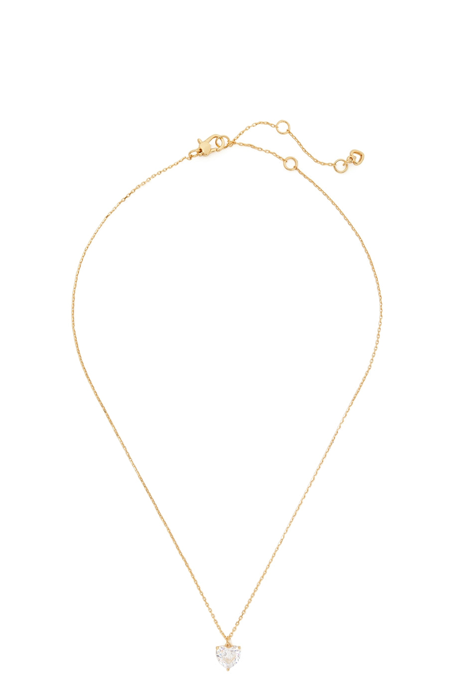 Kate Spade New York Gold Crystal Heart Necklace
