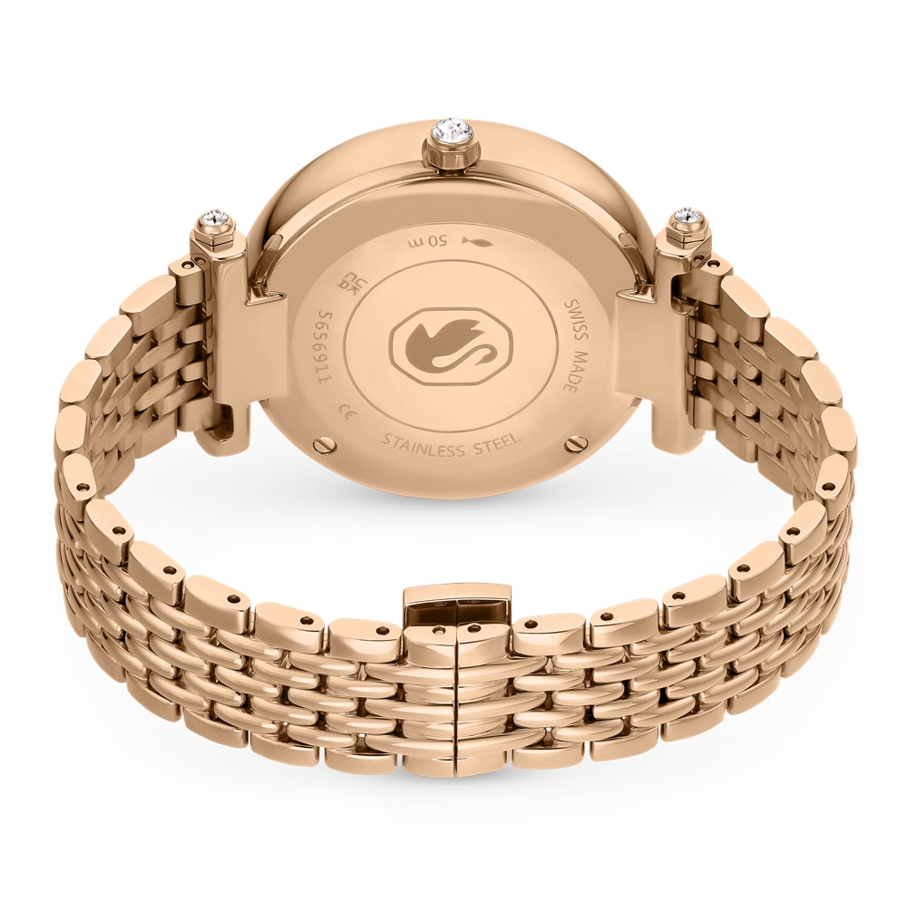 Swarovski Crystalline Wonder Rose Gold Metal Watch