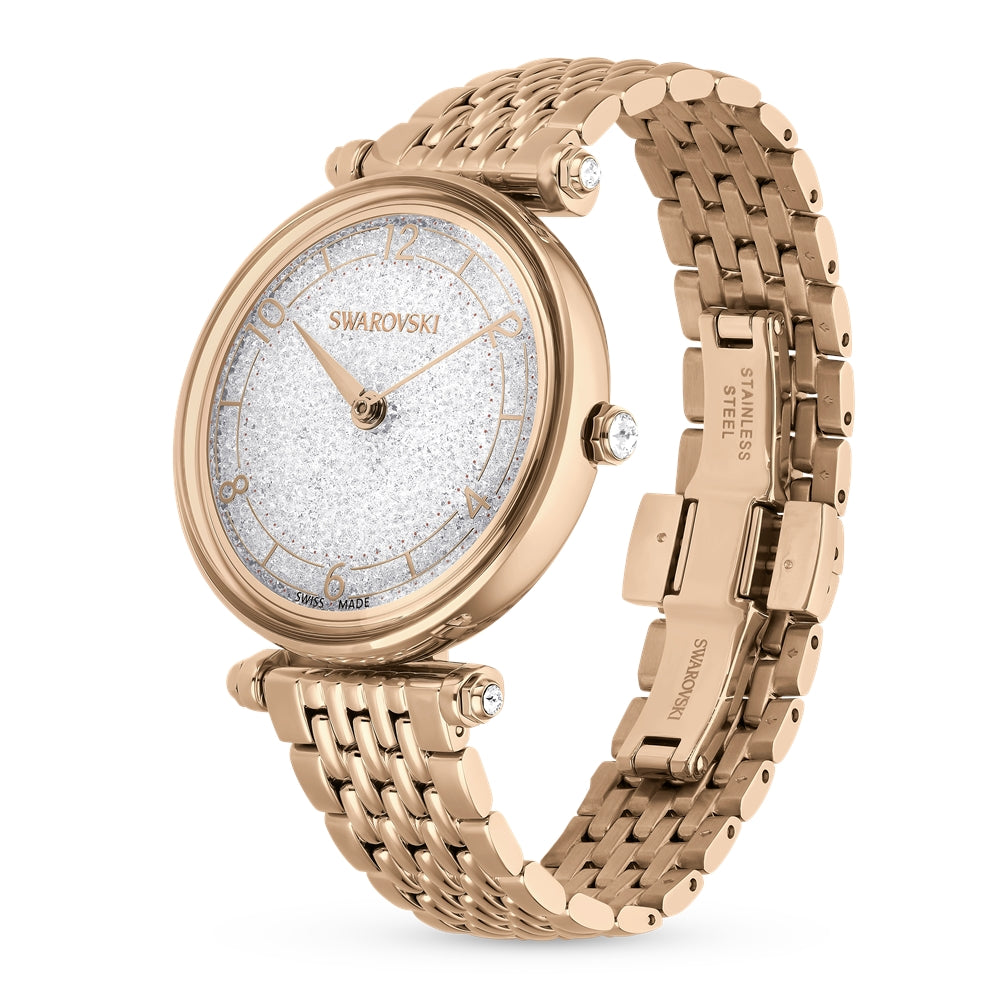 Swarovski Crystalline Wonder Rose Gold Metal Watch