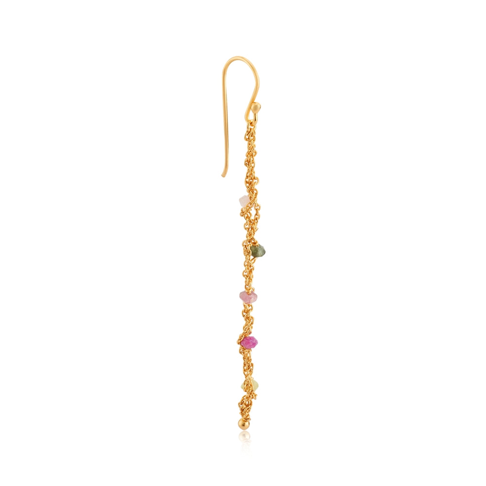 Argento Gold Mix Tourmaline Gem Drop Earrings