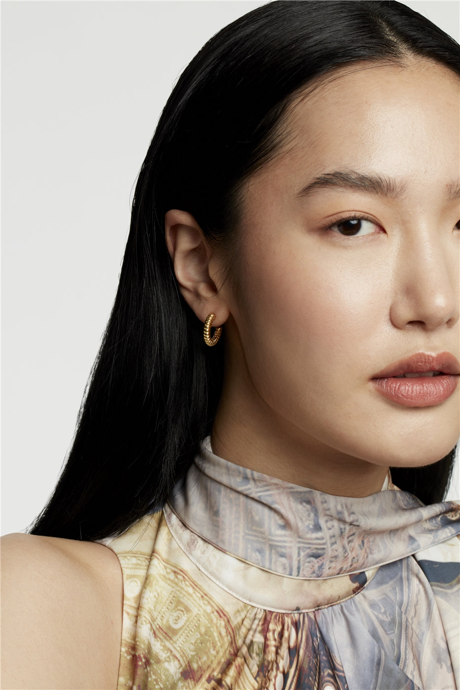 Ted Baker Gold Tottie Twist Hoop Earrings