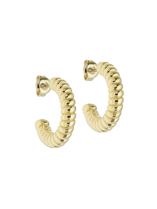 Ted Baker Gold Tottie Twist Hoop Earrings