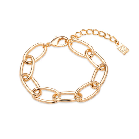 August Woods Gold Chunky Linked Chain Bracelet