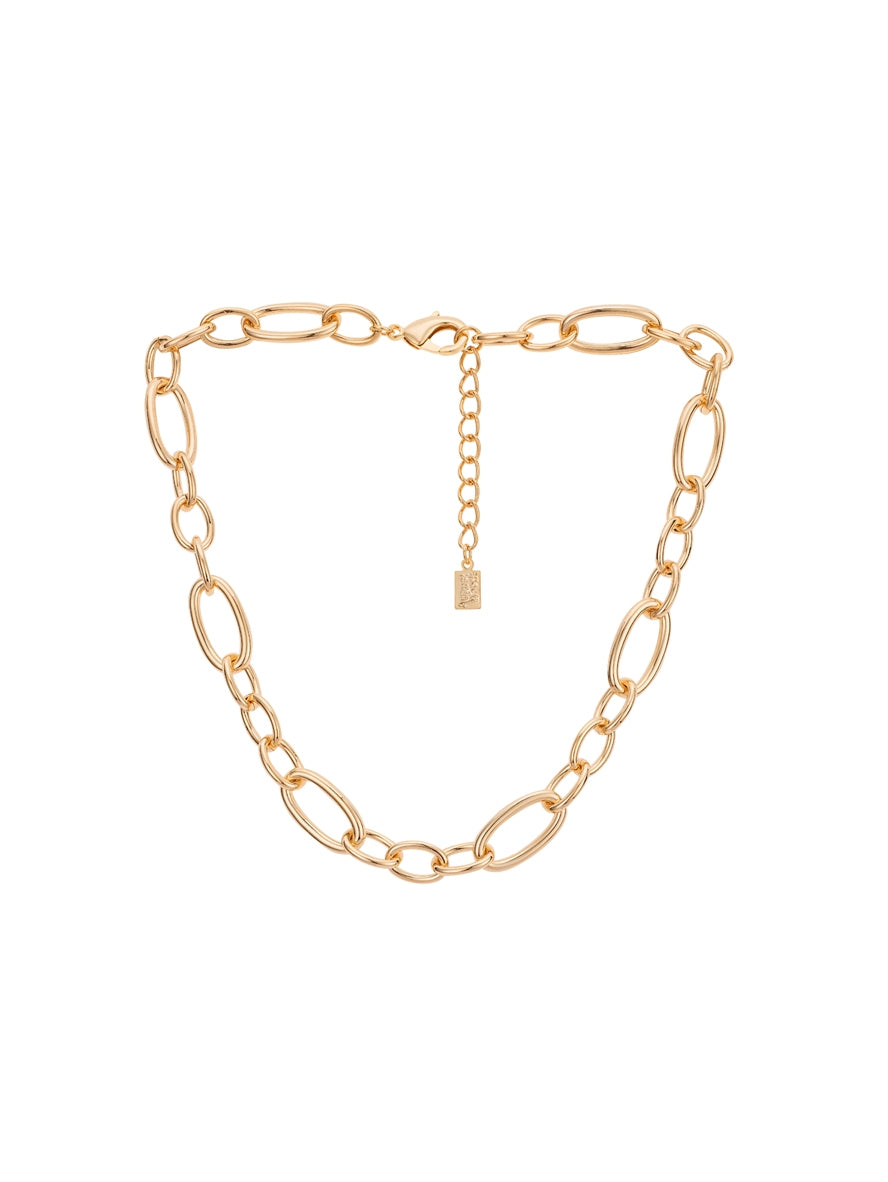 August Woods Gold Chunky Linked Chain Necklace