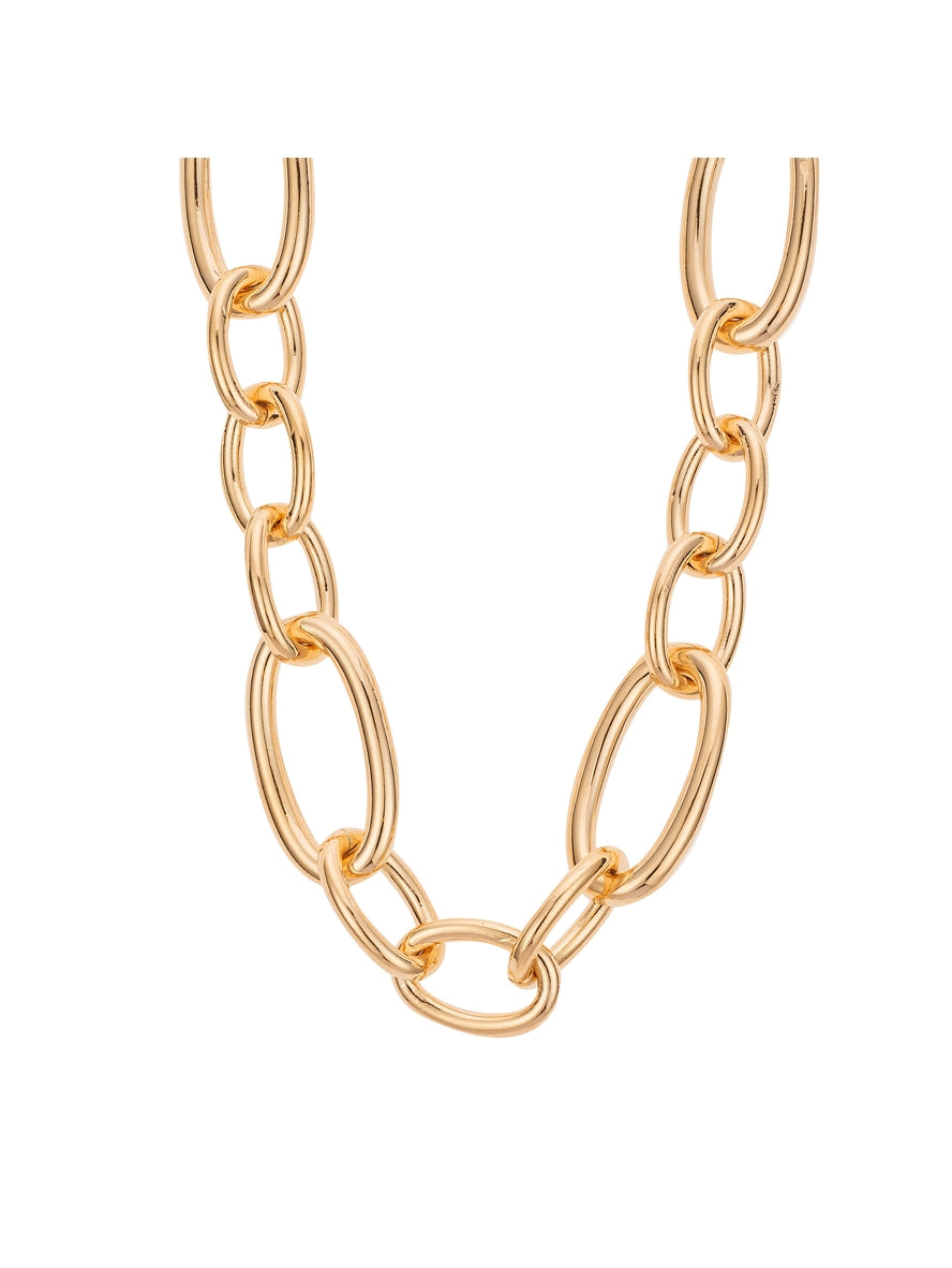August Woods Gold Chunky Linked Chain Necklace