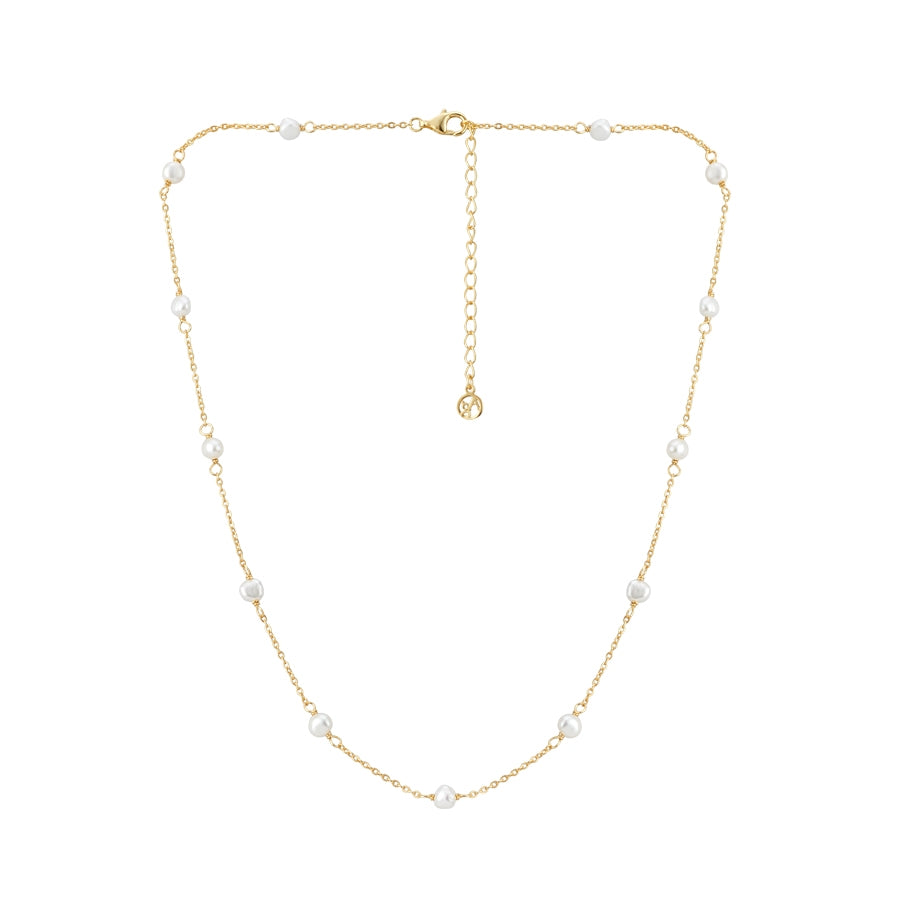 Argento Gold Classic Pearl Chain Necklace