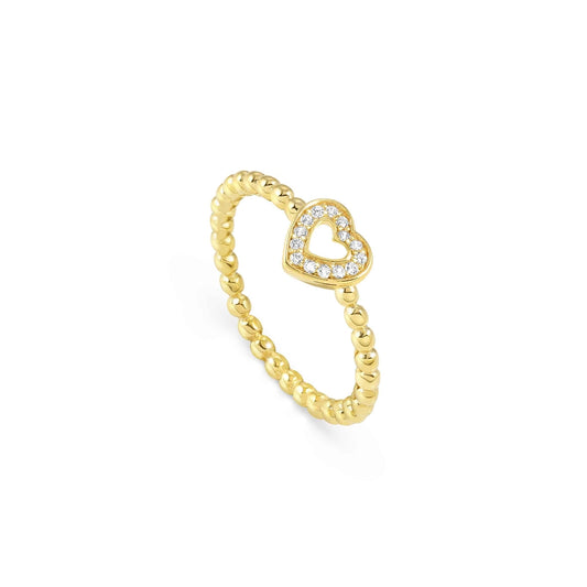 Nomination Gold Lovecloud Heart Ring