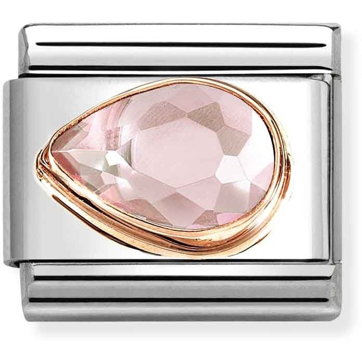 Nomination Left Teardrop Pink Charm