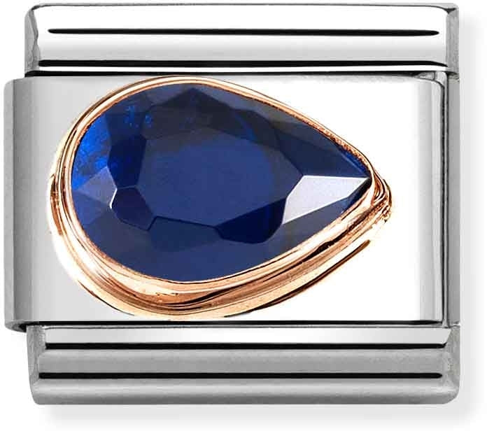 Nomination Right Teardrop Blue Charm