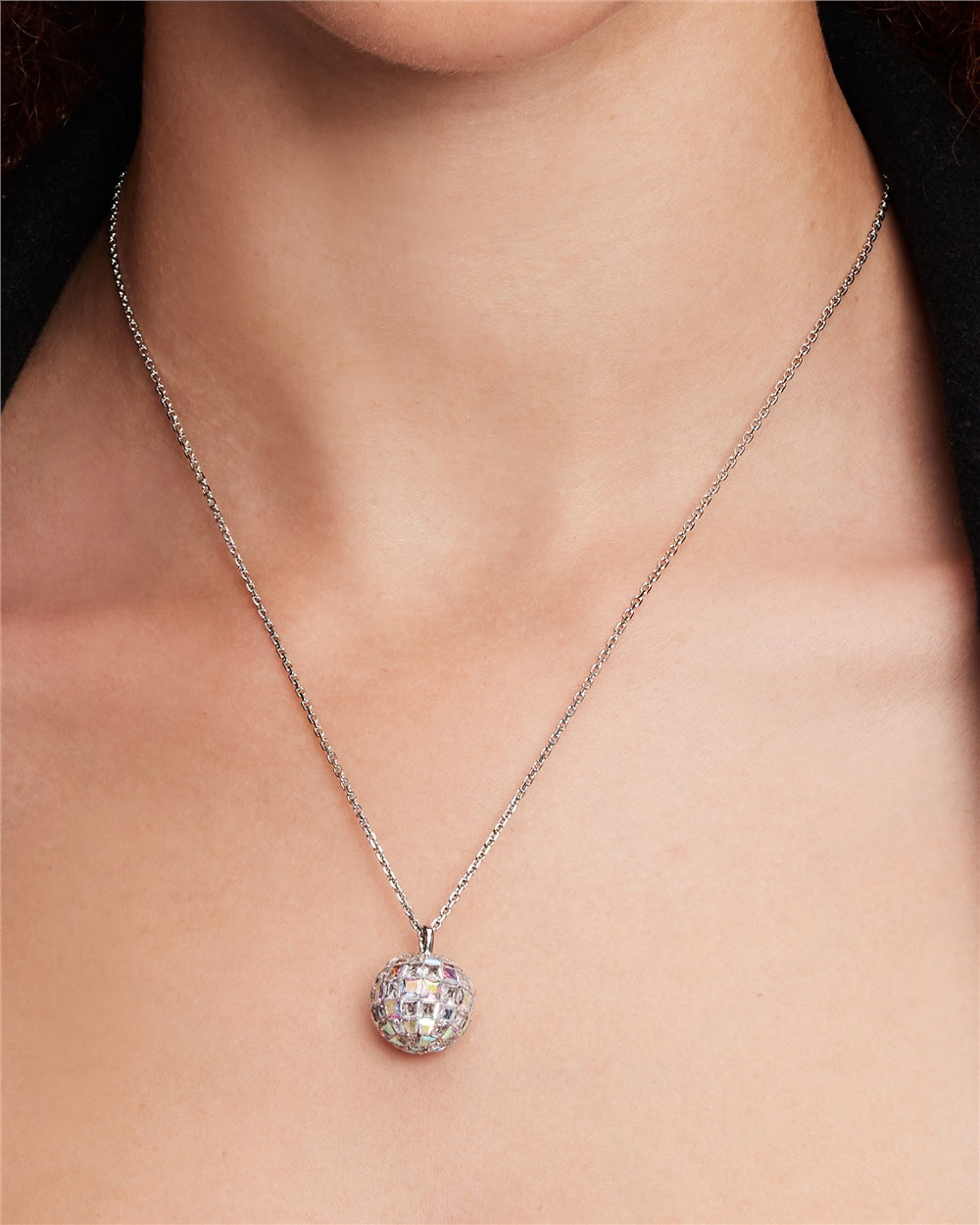 Kate Spade New York Silver Disco Ball Necklace