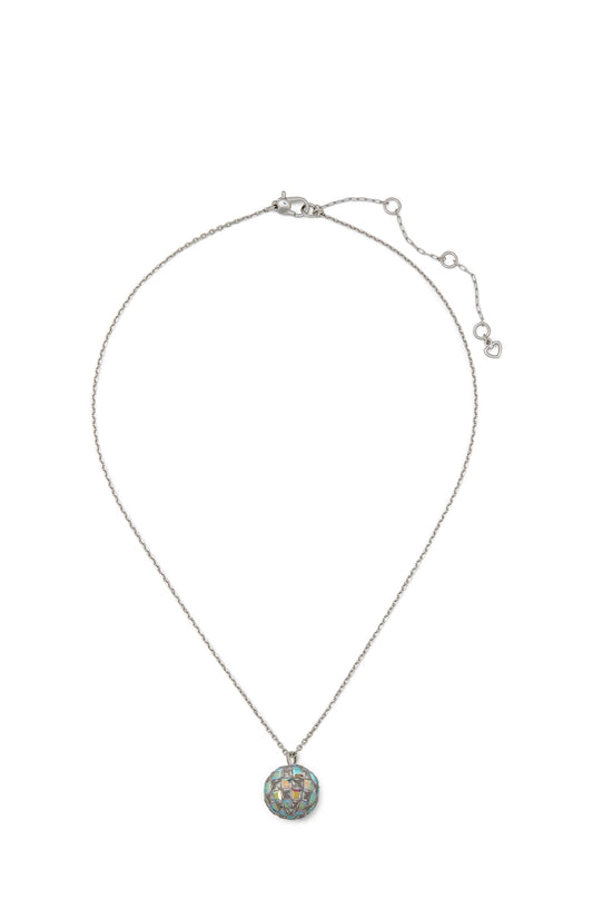 Kate Spade New York Silver Disco Ball Necklace
