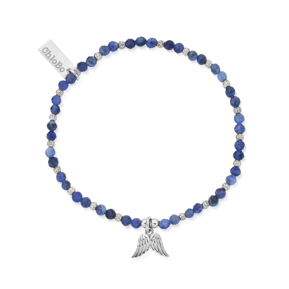 ChloBo Guidance Wings Sodalite Silver Bracelet