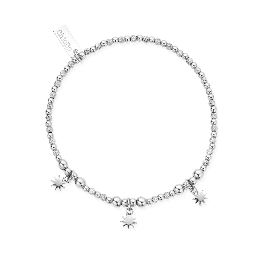 ChloBo Illuminating Energy Silver Suns Bracelet