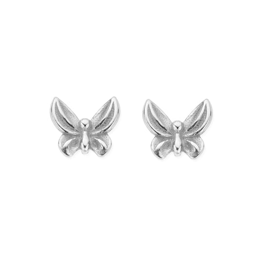 ChloBo New Beginnings Silver Butterfly Studs