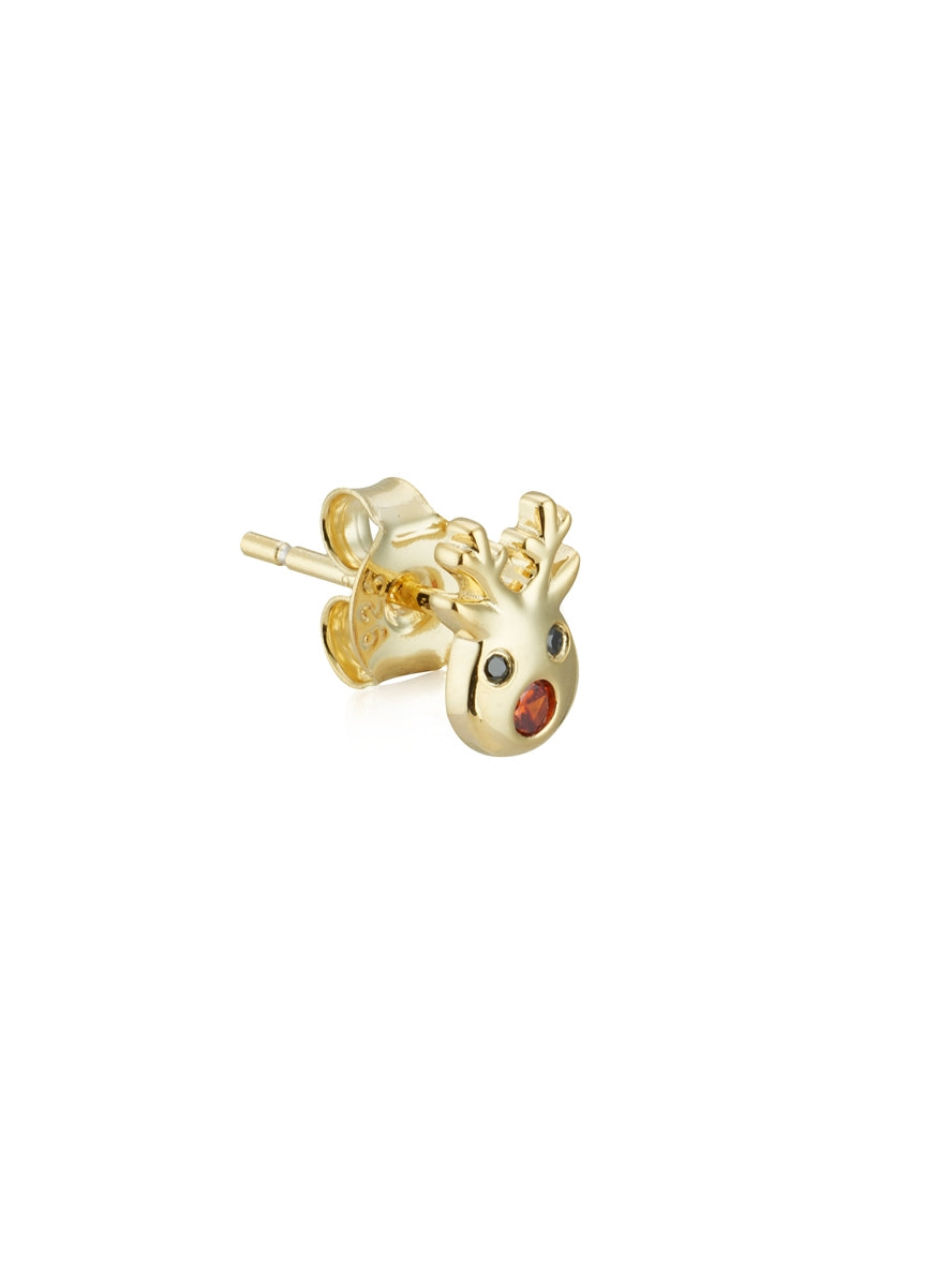 Argento Gold Rudolph Stud Earrings