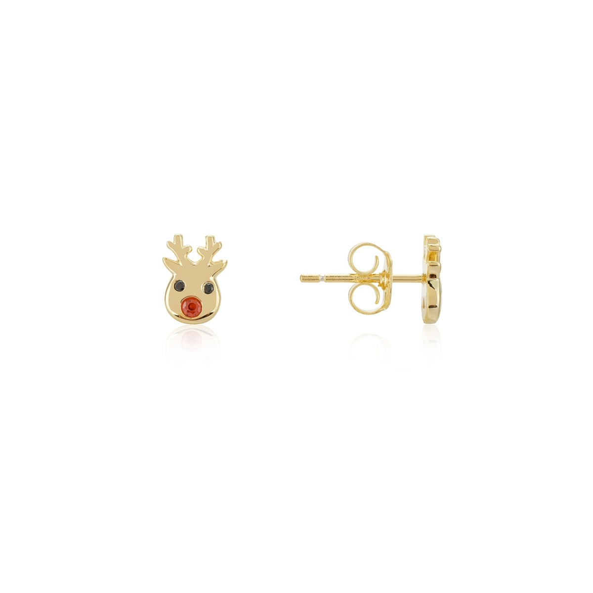 Argento Gold Rudolph Stud Earrings