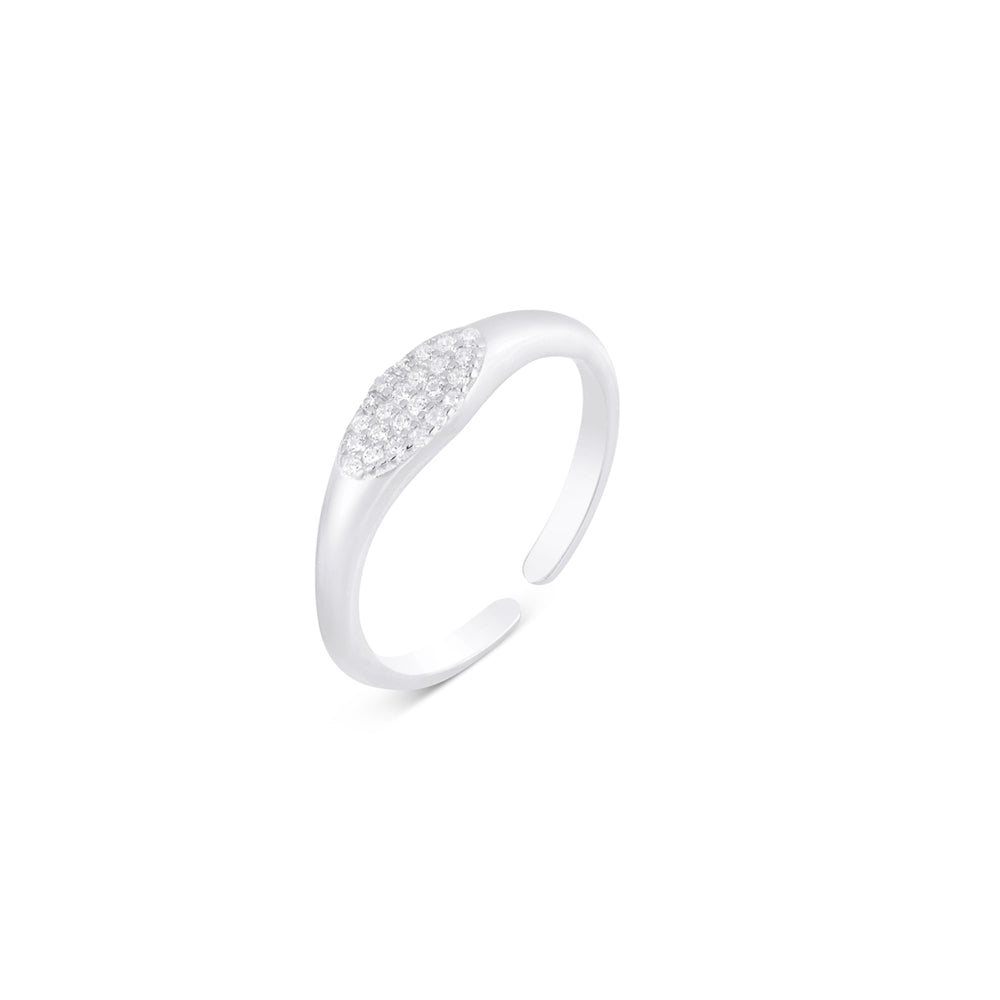 Argento Silver Glitz Adjustable Ring
