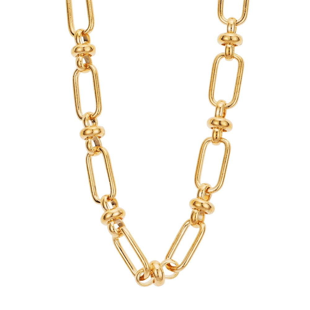 August Woods Gold Figaro Ball Chain Necklace