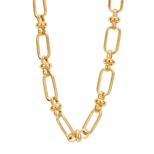 August Woods Gold Figaro Ball Chain Necklace