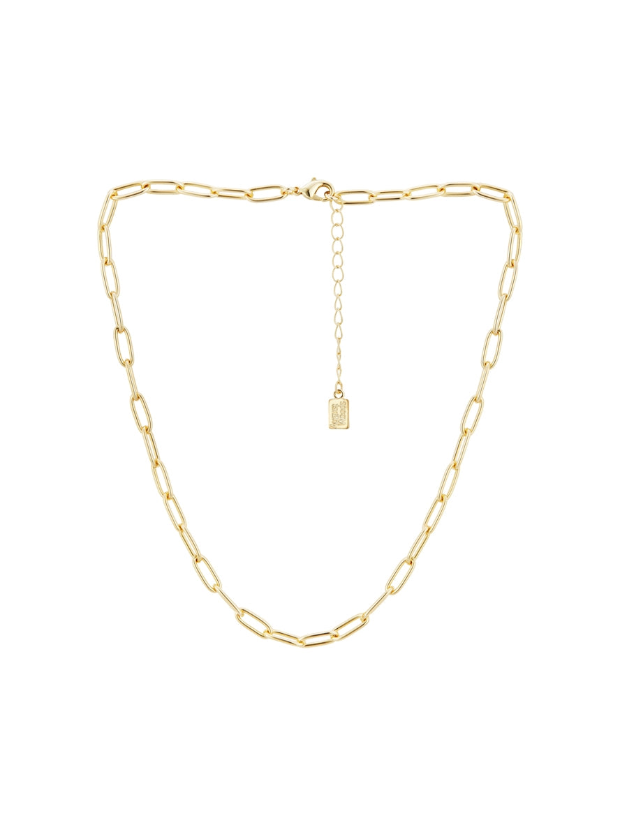August Woods Gold Paper Clip Chain Necklace