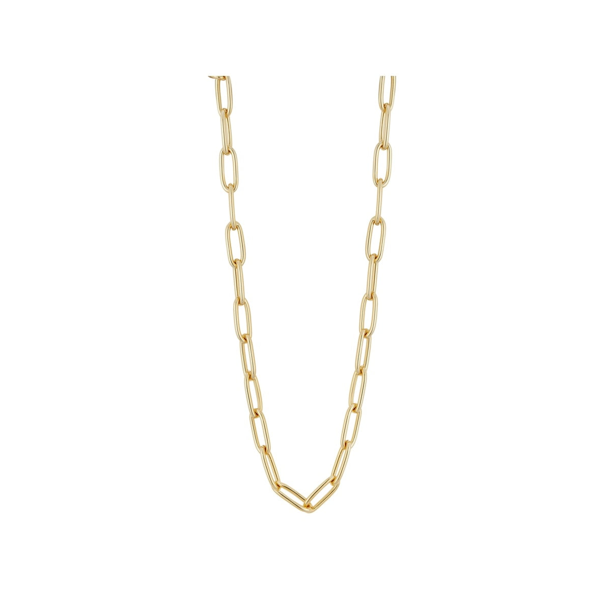 August Woods Gold Paper Clip Chain Necklace