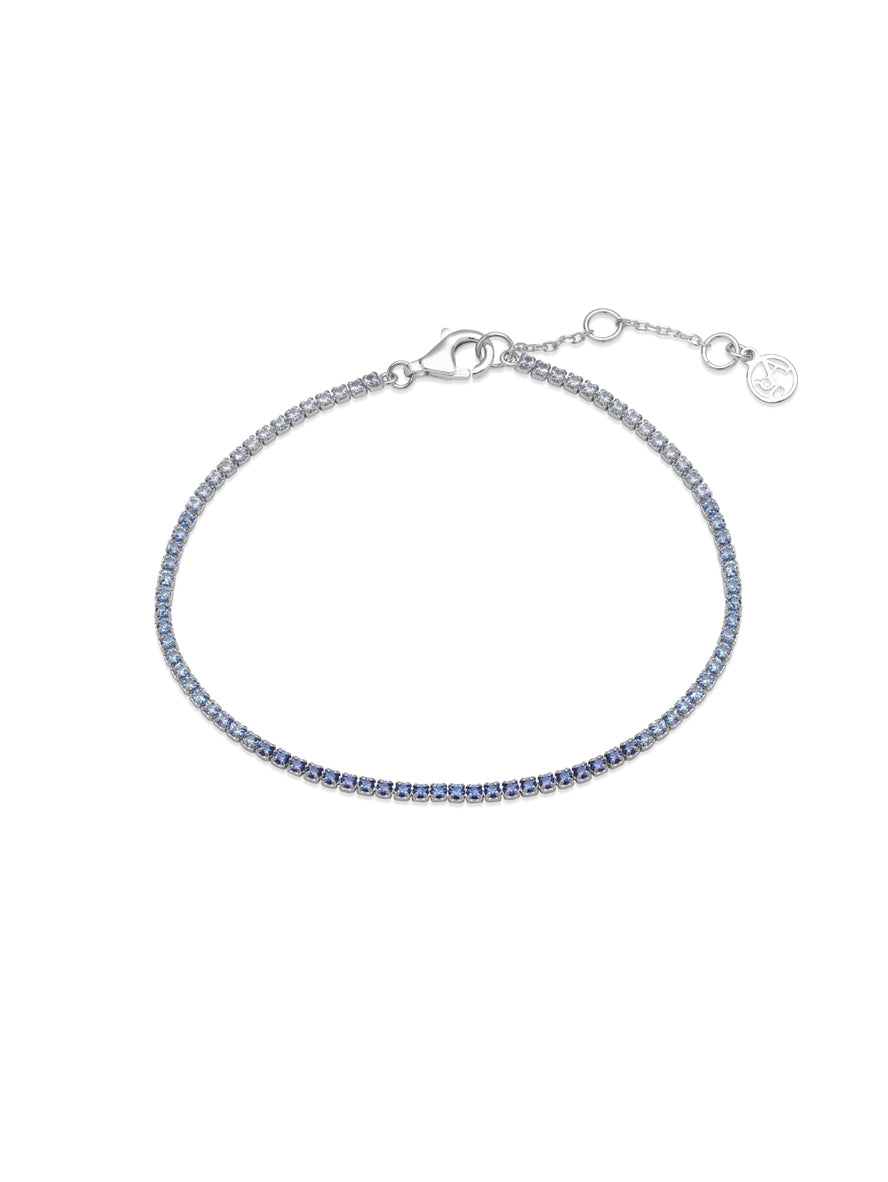 Argento Silver Blue Umbre Tennis Bracelet