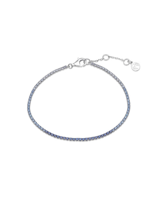 Argento Silver Blue Umbre Tennis Bracelet