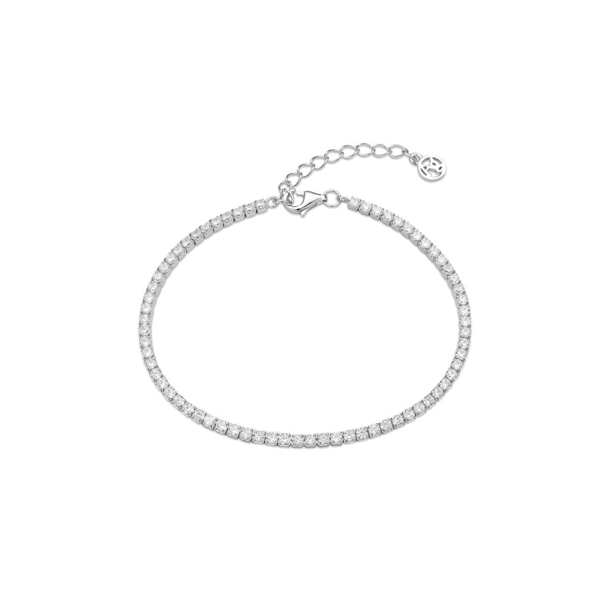 Argento Silver Cubic Zirconia Tennis Bracelet