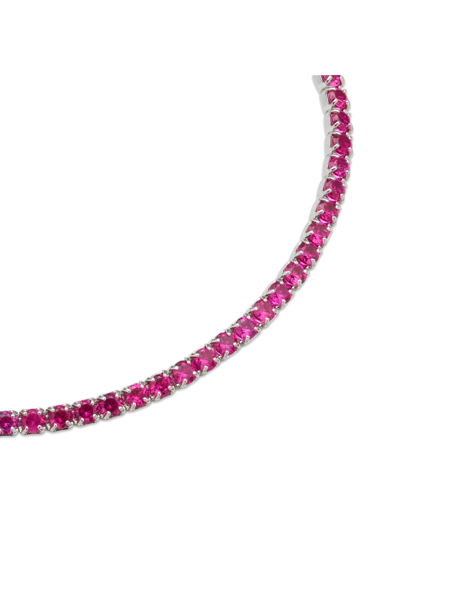 Argento Silver Ruby Tennis Bracelet