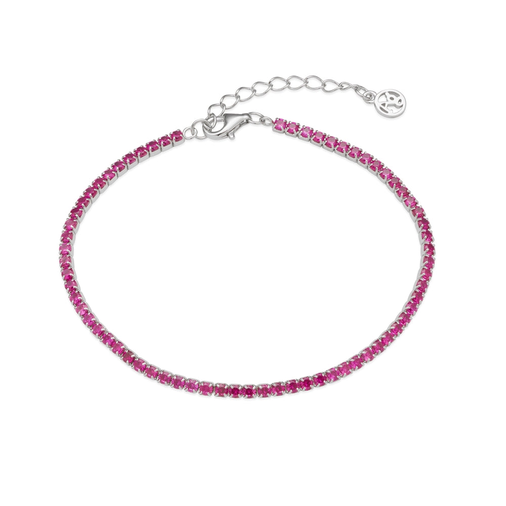 Argento Silver Ruby Tennis Bracelet