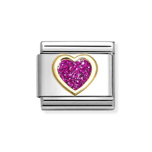 Nomination Fuchsia Heart Charm