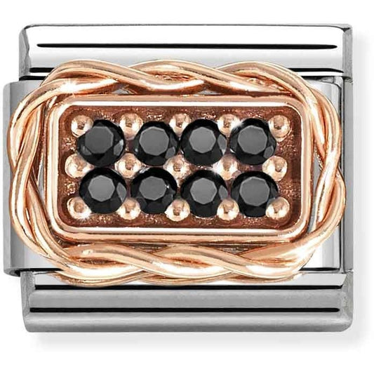 Nomination Pavé Black Crystal Charm