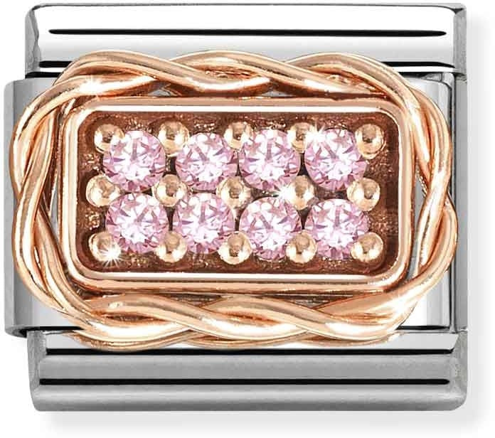 Nomination Pavé Pink Crystal Charm