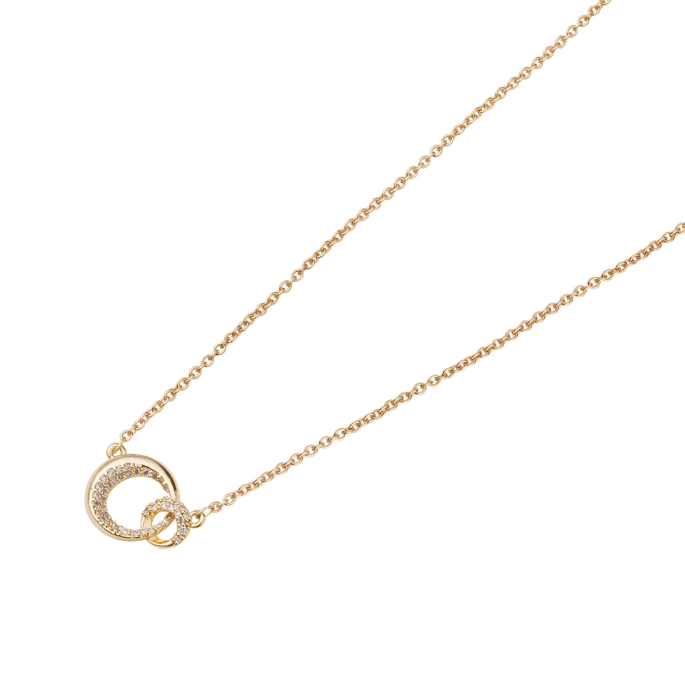 August Woods Gold Entwined Circle Necklace