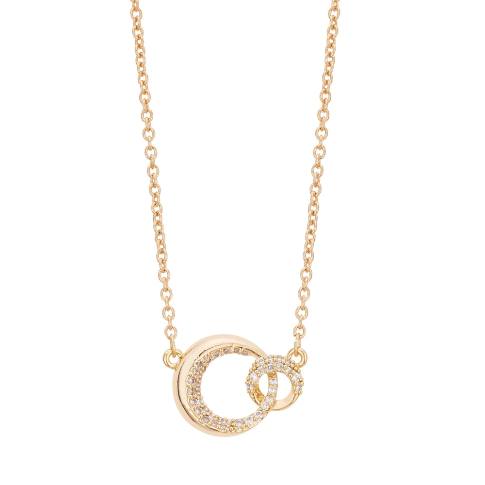 August Woods Gold Entwined Circle Necklace