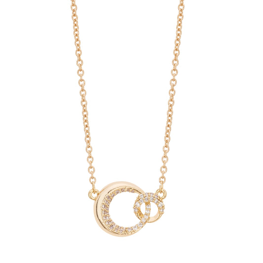 August Woods Gold Entwined Circle Necklace