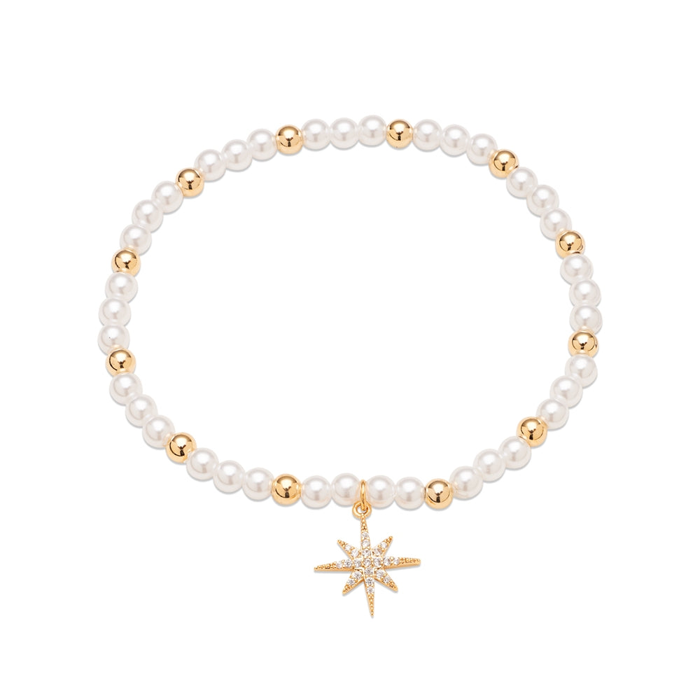 August Woods Gold Northern Lights Stretch Bracelet