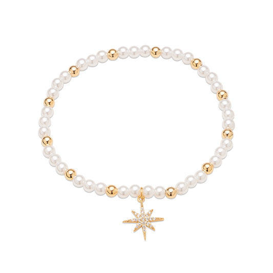 August Woods Gold Northern Lights Stretch Bracelet