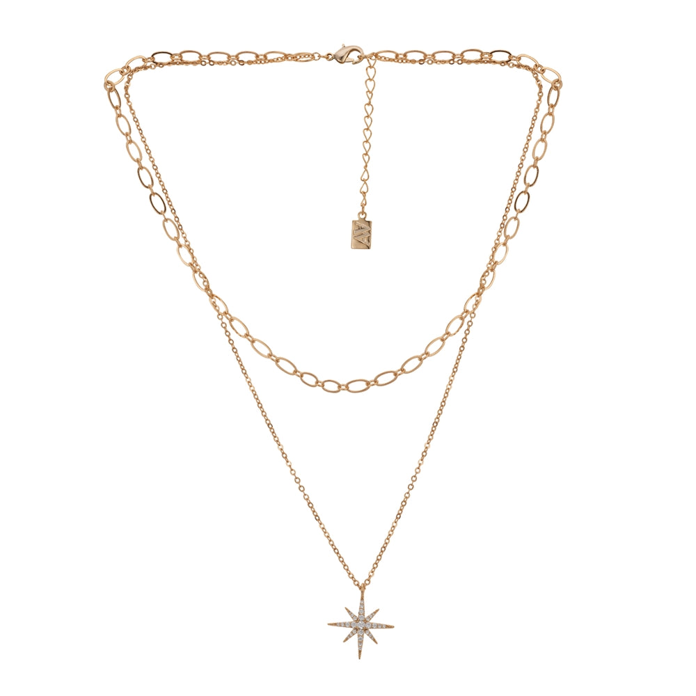 August Woods Gold Northern Lights Layer Necklace
