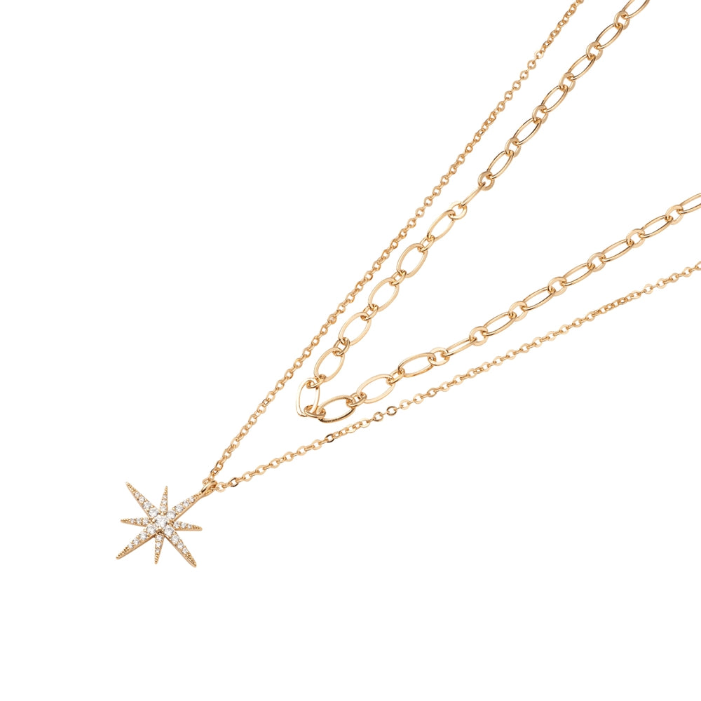 August Woods Gold Northern Lights Layer Necklace