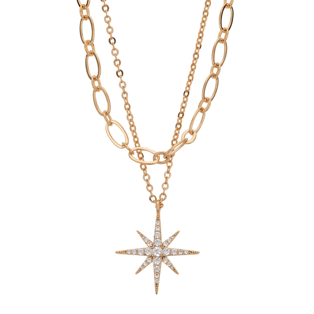 August Woods Gold Northern Lights Layer Necklace