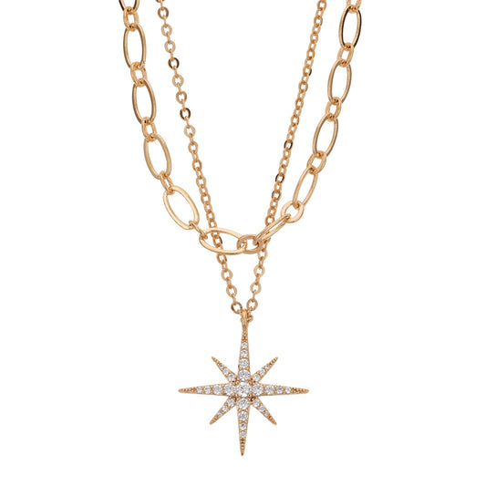 August Woods Gold Northern Lights Layer Necklace
