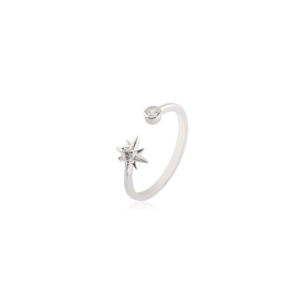 August Woods Silver Northern Lights Adjustable Ring