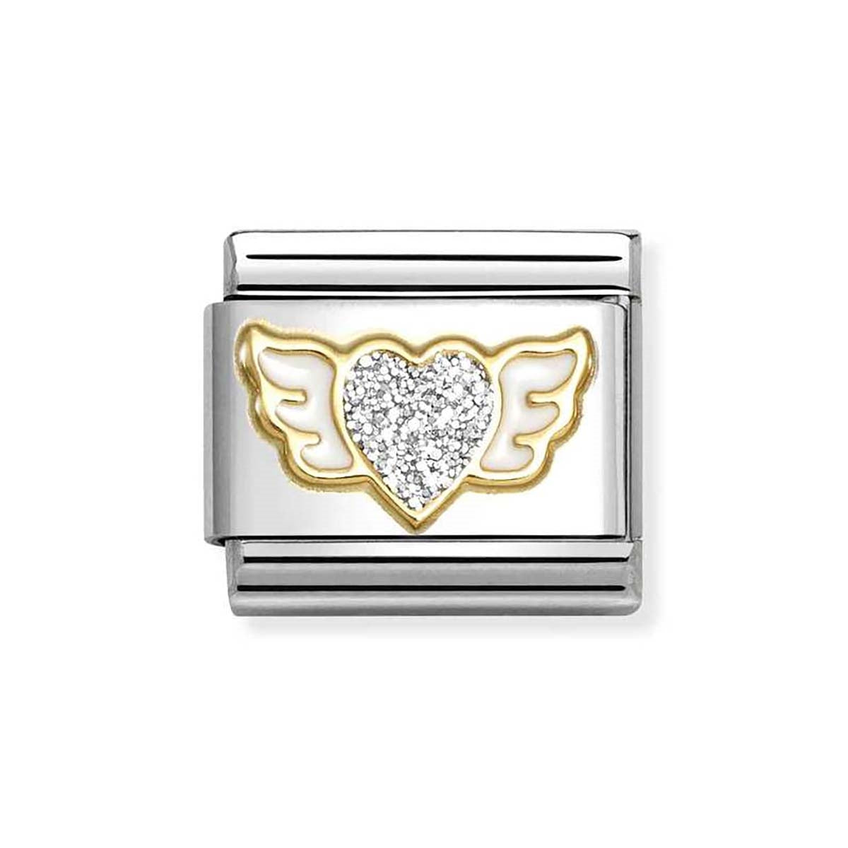 Nomination Silver Winged Heart Charm