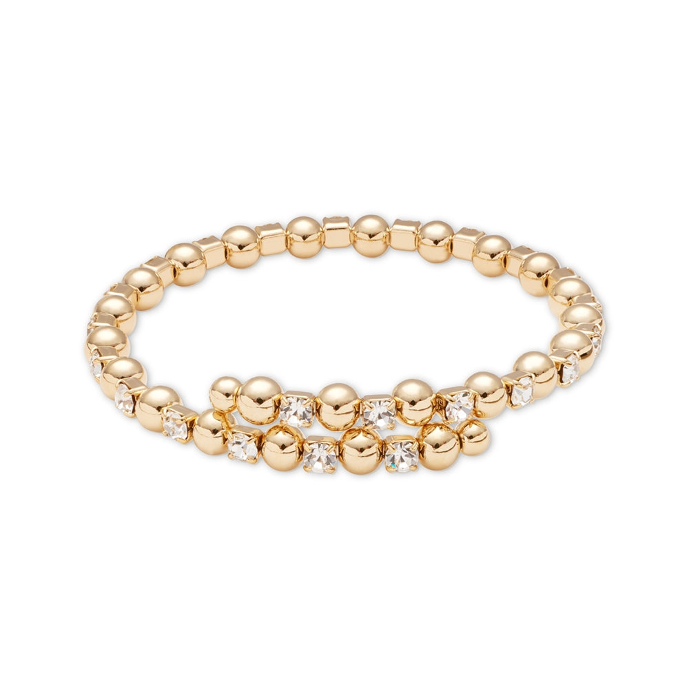 August Woods Gold Sparkle Open Ball Bangle