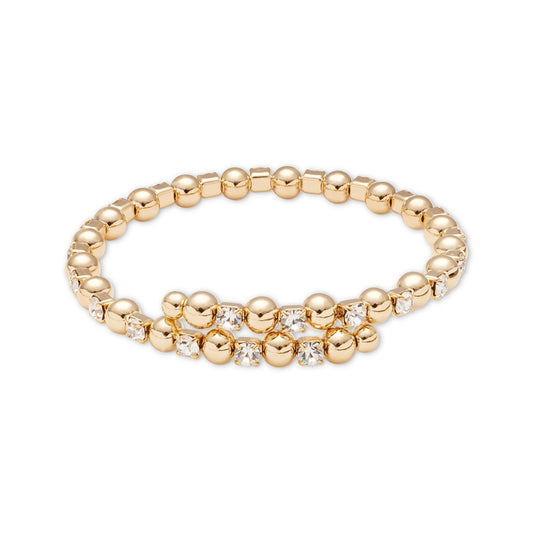 August Woods Gold Sparkle Open Ball Bangle