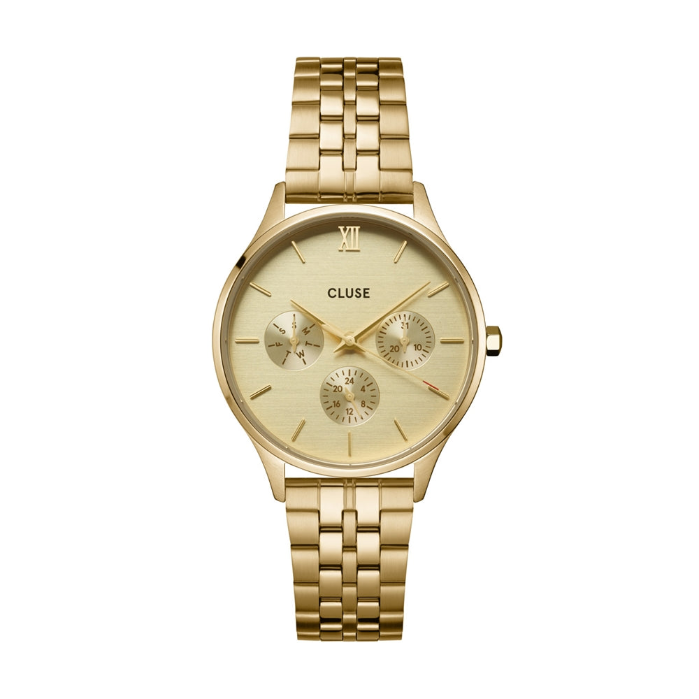 CLUSE Minuit Gold Multifunction Watch