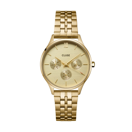 CLUSE Minuit Gold Multifunction Watch