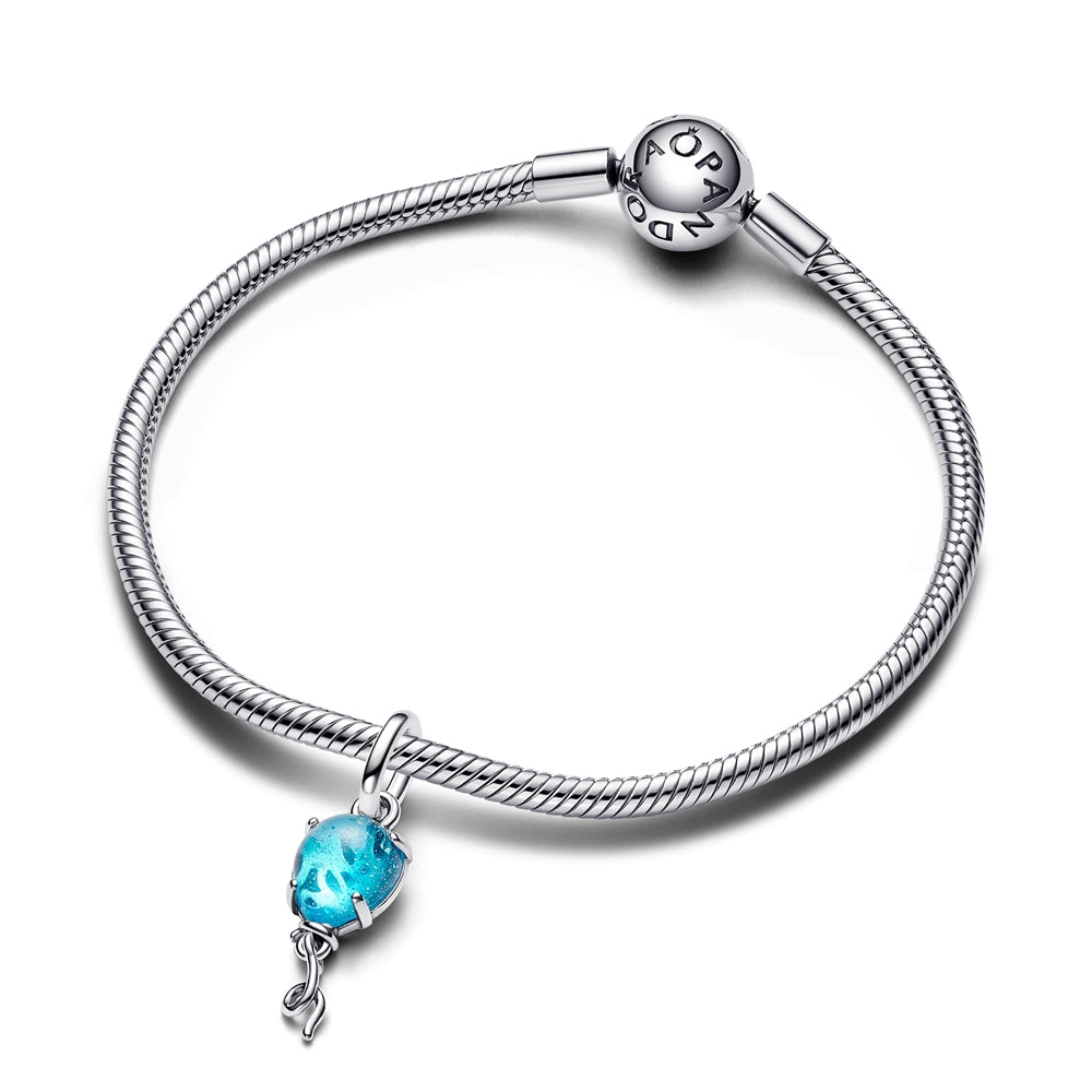 Pandora Blue Murano Glass Balloon Dangle Charm